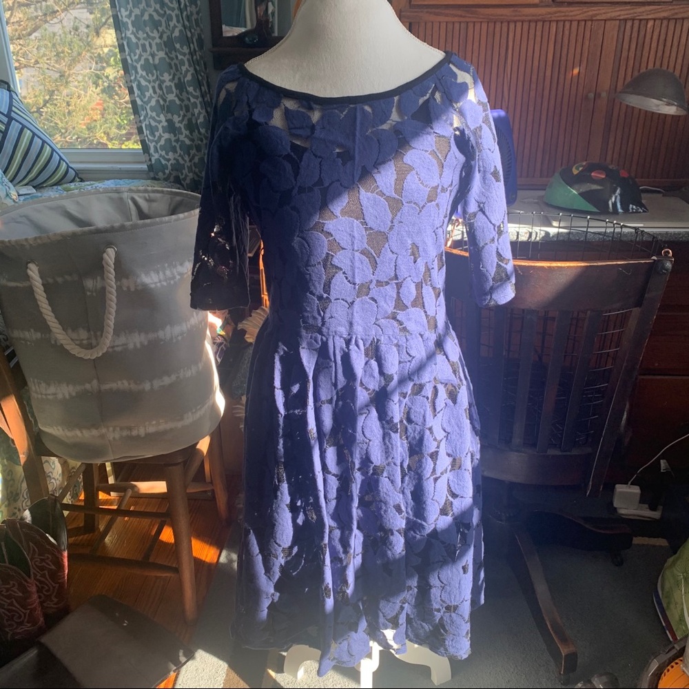 Beautiful Navy Anthropologie Dress